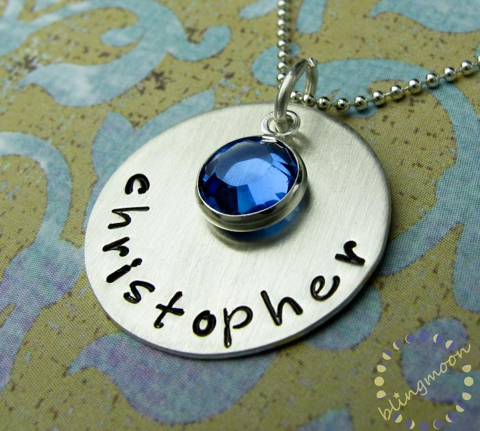 Hand Stamped Jewelry Hand Stamped Necklace
